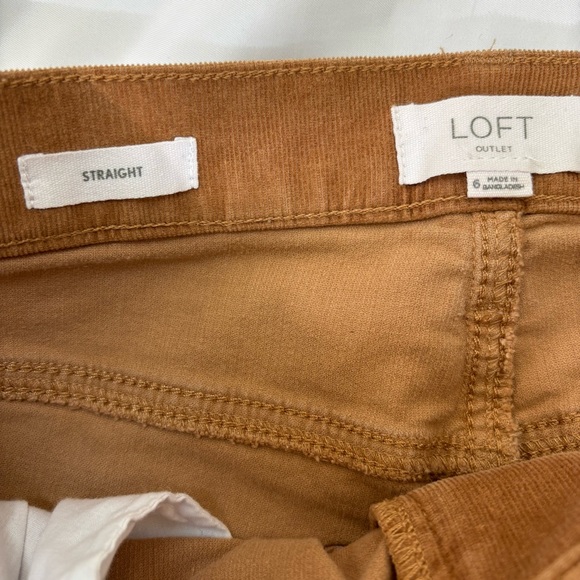 LOFT Women’s Size 6 Brown Corduroy Straight Trousers - Picture 4 of 8